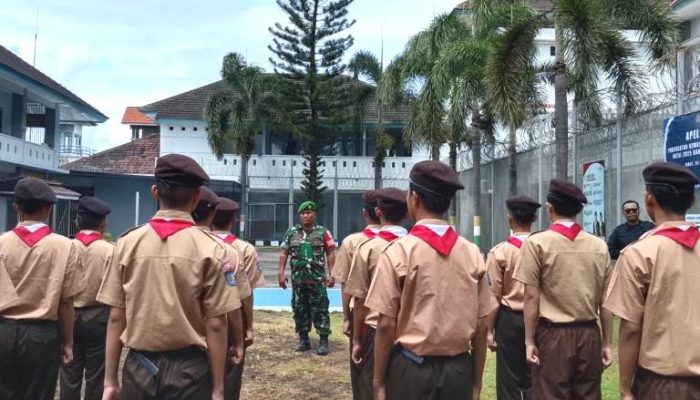 Datangi Rumah Tahanan, Danramil Pakualaman Latih PBB